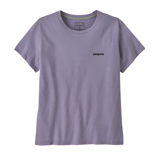 Patagonia Women's P-6 Logo Responsibili-Tee in concrete purple