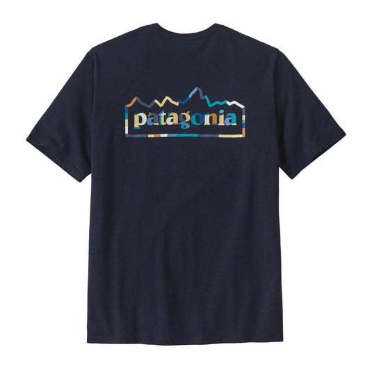Patagonia Unity Fitz Resp-tee in New Navy
