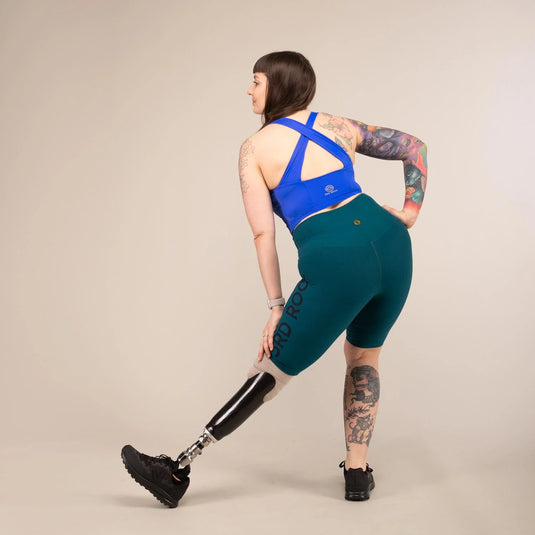 3rd Rock Luna Bra in Blue worn on model