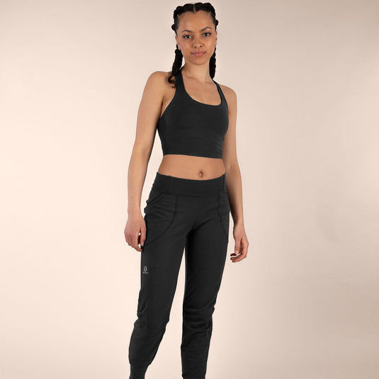 3rd Rock Luna Bra worn by model in black