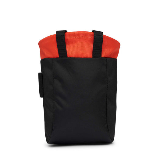 Black Diamond Team Chalk Bag in organe and black design from rear