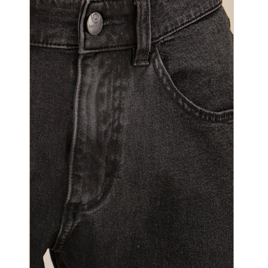 3rd Rock Mars Jeans Mid Dark Black - close up of waist