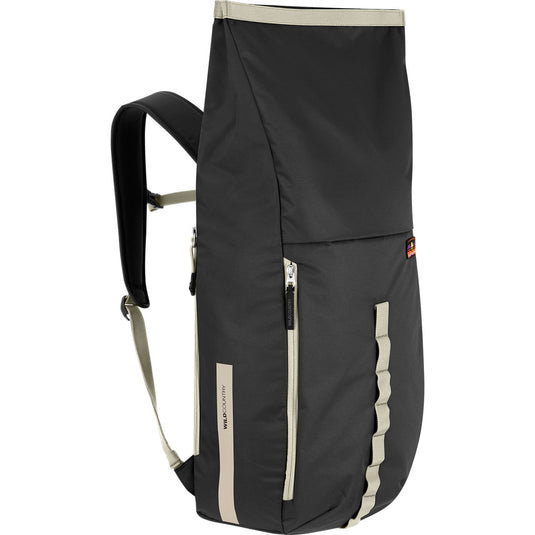 Wild COuntry FLow backpack in onyx with roll top open