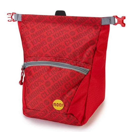 Moon Bouldering Chalk Bag in 100% red