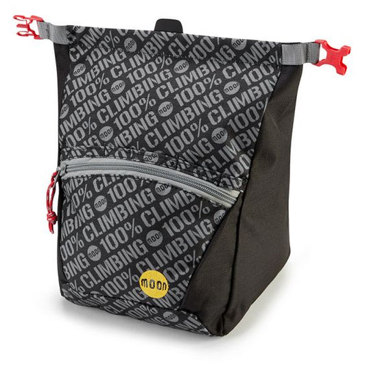 Moon Bouldering Chalk Bag in 100% jet black