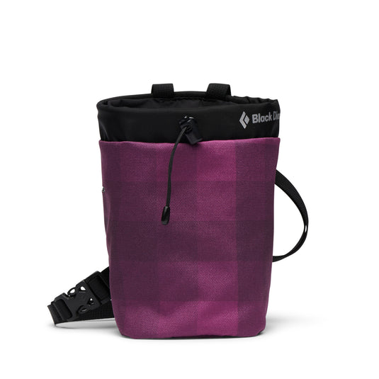 Black Diamond Gym Chalkbag in purple square