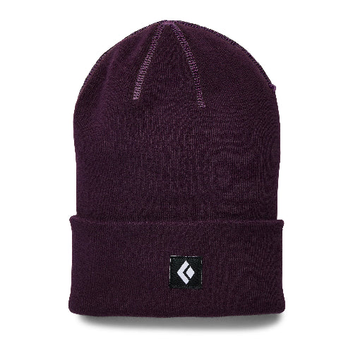 Black Dimond Badge Beanie in Blackberry