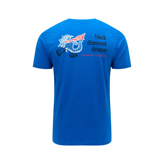 Black Diamond Mens Dragon Short Sleeve Tee - Drifter Blue