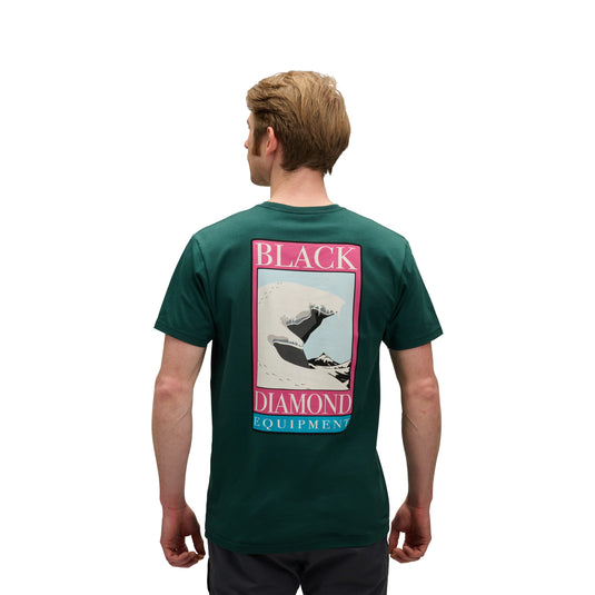 Black Diamond Mens Winter Ridge Short Sleeve Tee in Deep Woods