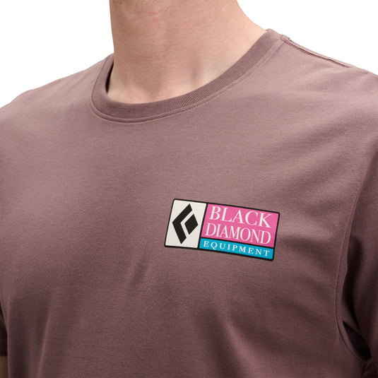 Black Diamond Mens Winter Ridge Short Sleeve Tee - Dark Mauve