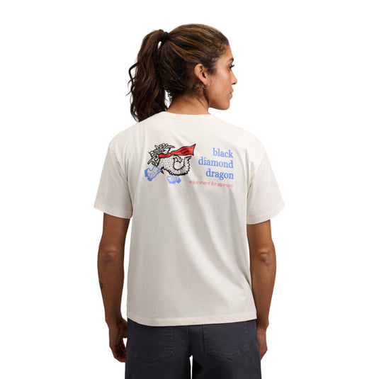 Black Diamond Womens Dragon SS Tee - Off White
