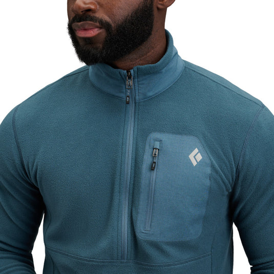 Black Diamond Mens Rift Half-Zip Fleece Jacket - Midnight Blue