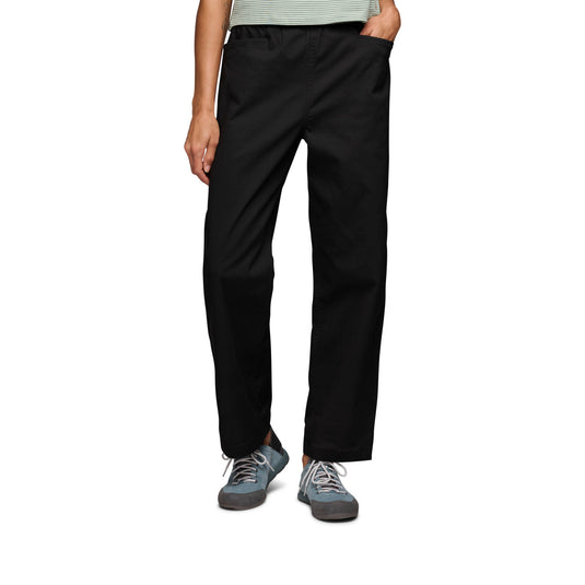 Black Diamond Womens Dirtbag Pants in black worn by model