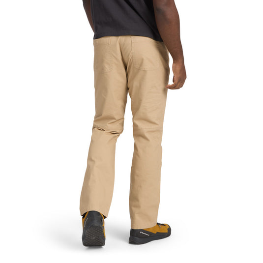 Black Diamond Ethos Pants in Khaki - worn - rearview