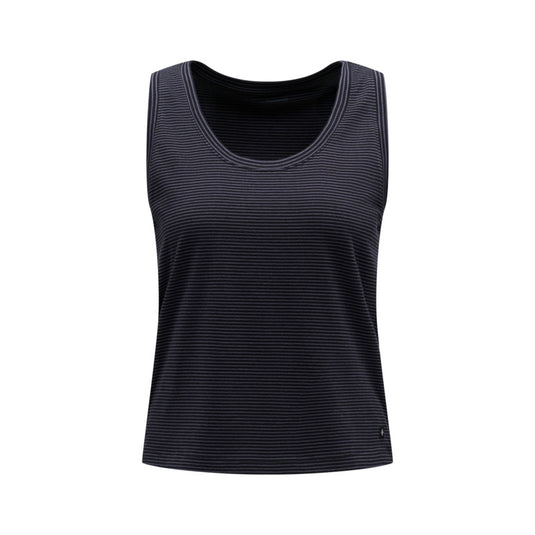 Black Diamond Womens BD Stripe Tank Long in black carbon