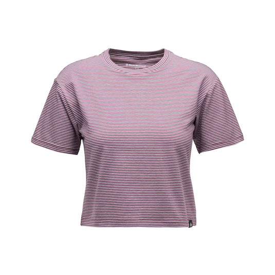 Black Diamond Womens Stripe Crop Tee