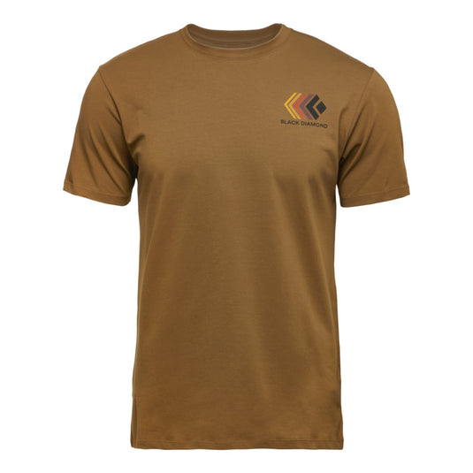 Black Diamond Faded Tee in Dark Curry - front view