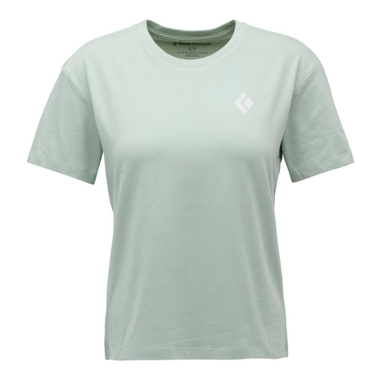 Black Diamond Women's Heritage Badge Short Sleeve Tee in agave - with BD logo on chest