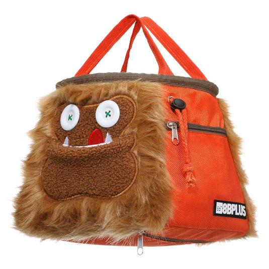 8B+ Louie Chalk Bucket with orange fur design with zippered pocket