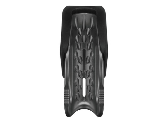 Close up of angled teeth inside Black Petzl Tibloc