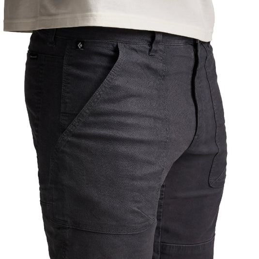 Men's Dogma Pants - worn by model - close up of waist