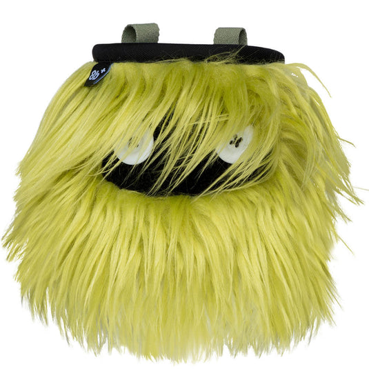 8b+ Brad chalk bag - long green fur design