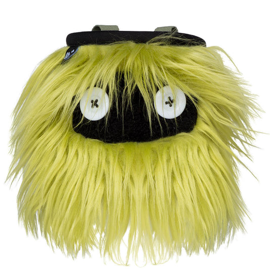 8b+ Brad chalk bag - long green fur design