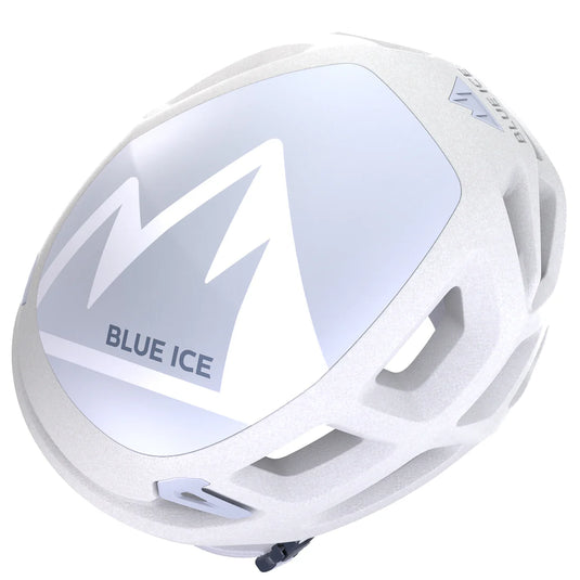 Blue Ice Blast Helmet - White