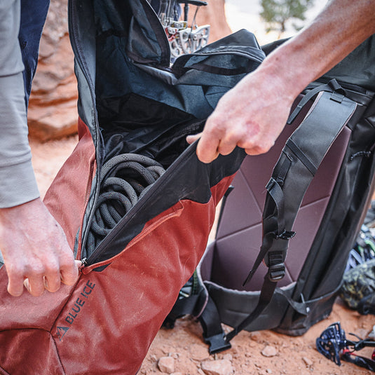 Blue Ice Koala Rope Bag used as bucket