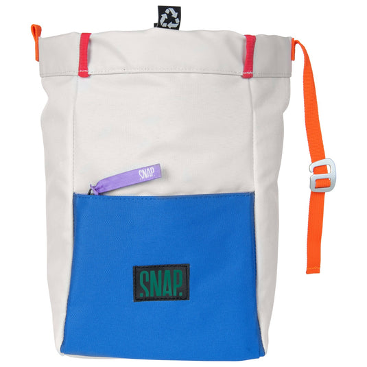 SNAP Big Chalk Bag Fleece - Chalk Bucket in Chalk & Deep Water