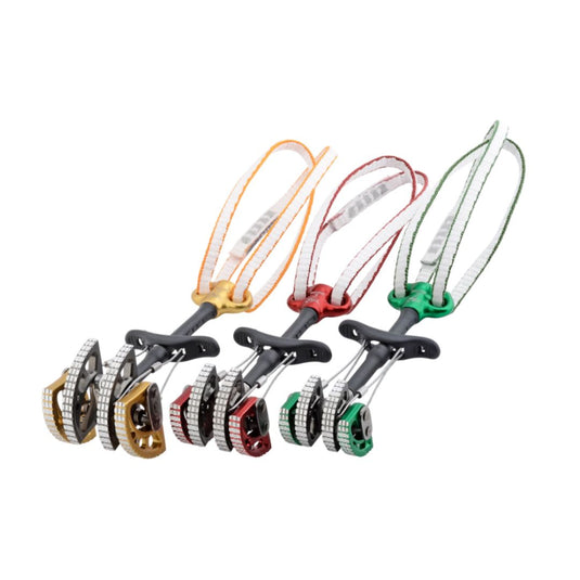 3 DMM Dragon Cams - 4 Gold, 3 Red ,2 Green