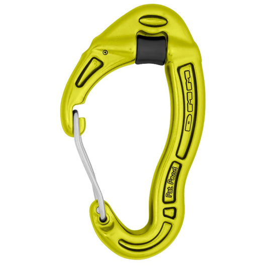 DMM WIRE GATE REVOLVER CARABINER IN LIME