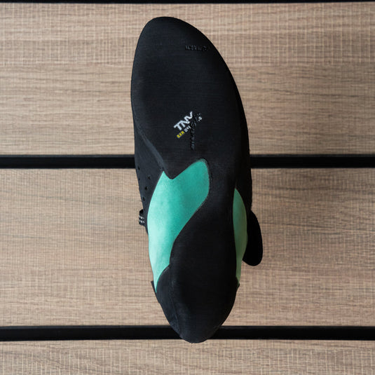 The sole of a climbing shoe, Tenaya Oasi lv