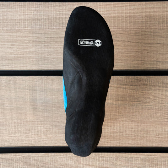 The sole of a climbing shoe, Unparallel Up Lace