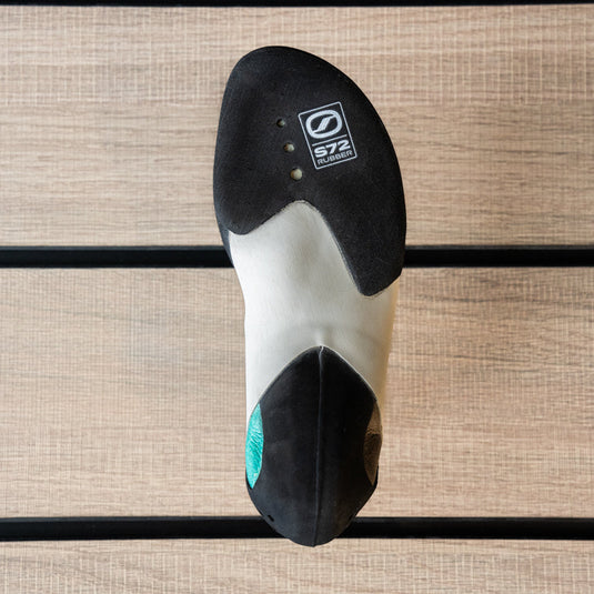 The sole of a climbing shoe, Scarpa Veloce Lace wmn