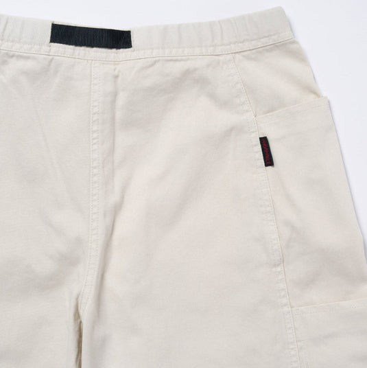 Womens Voyager Gramicci Pants in white worn - close up