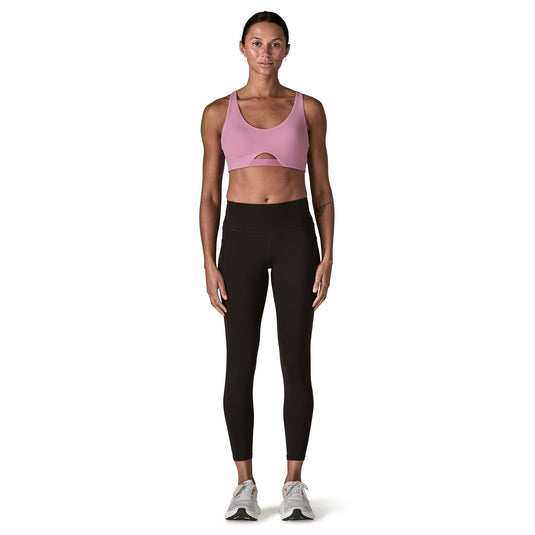 Patagonia Womens Maipo low Impact Adjustable Bra - Light Violet - worn by model