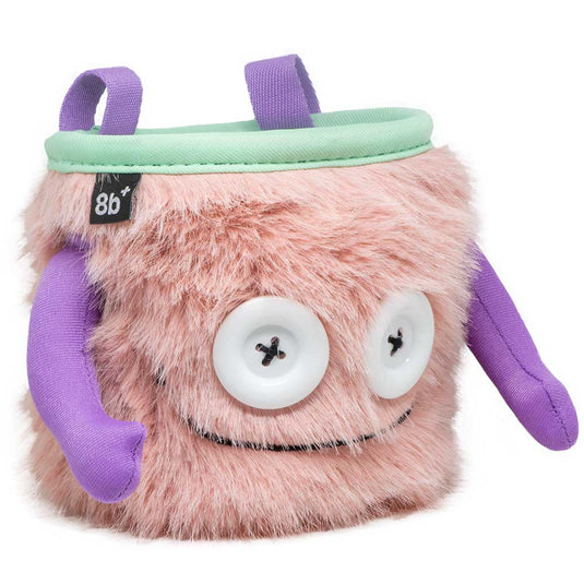 8B+ Jules Chalk Bag - in pale pastel pink design and pruple arms