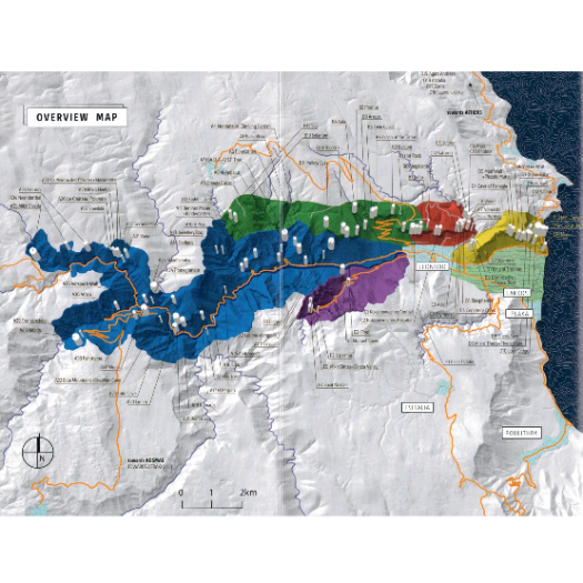 Leonidio & Kyparissi: 2025 Edition - sport climbing guidebook map