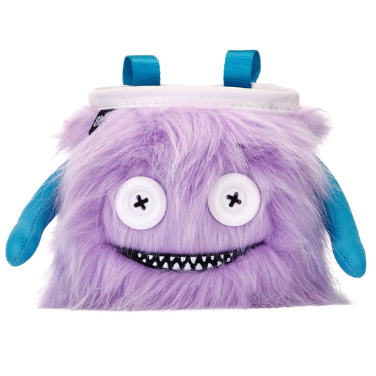 8B+ Lilly Chalk Bag - purple fur design with monster teeth
