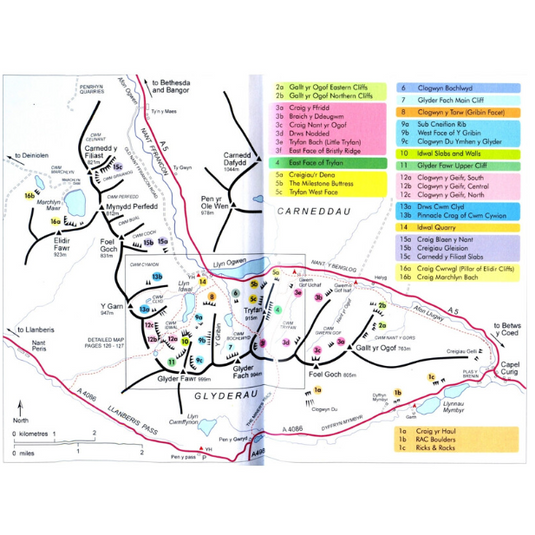 Ogwen CCG to wales - TRAD CLIMBING GUIDEBOOK INTERNAL PAGE