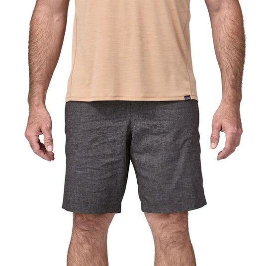 Patagonia Mens Hampi Rock Shorts in ink black worn by model