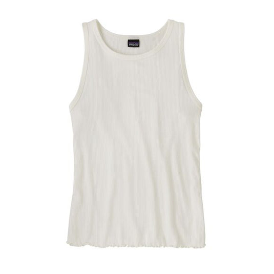 Patagonia Womens Rib Knit Tank in off white