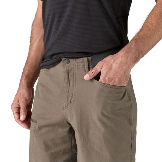 Men's Venga Rock Shorts in Wing Grey - worn by model with hand in pocket