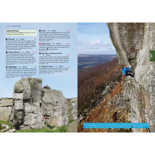 Peak District Grit Wired Guides - climbing guidebook internal page