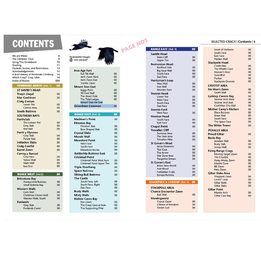 Pembroke Rock 2 infographic of crags covered