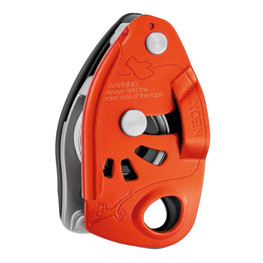 Petzl Neox Belay Device in Orange