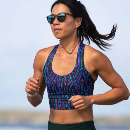 3rd rock luna bra in shrubbery worn by model running