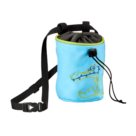 Edelrid Muffin Chalk bag in Polar with aligator design