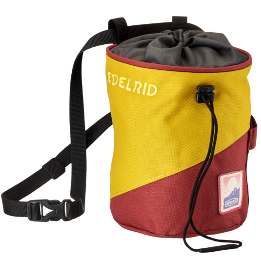 Edelrid Monoblock Chalk Bag in vinered-amber